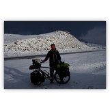 Jetzt hat der Winter mich doch noch eingeholt - am knapp 4000 Meter hoch gelegenen Karakol-See in China.