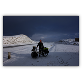 Jetzt hat der Winter mich doch noch eingeholt - am knapp 4000 Meter hoch gelegenen Karakol-See in China.